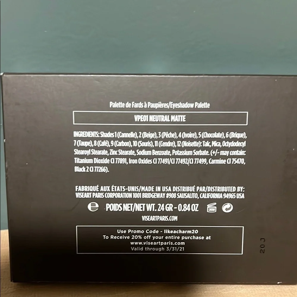 Viseart Professional Eyeshadow Palette